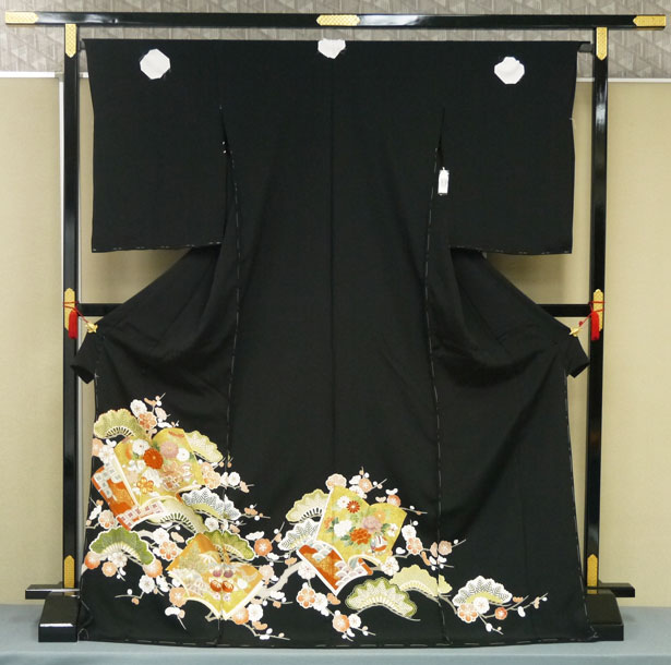 033-0261 黒留袖(江戸褄／千總) | 着物・帯専門店の「なかい呉服店」