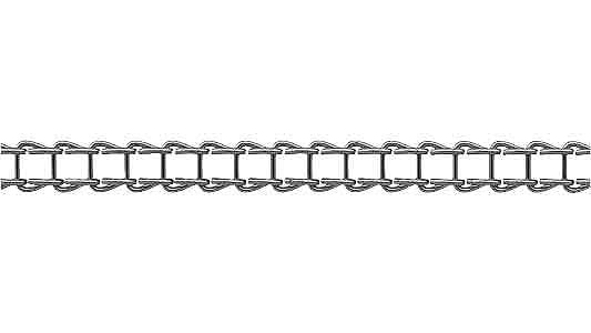 ラダーチェーン ニッサチェイン製 《ｽﾃﾝﾚｽ(303､304､XM7等)/生地(または