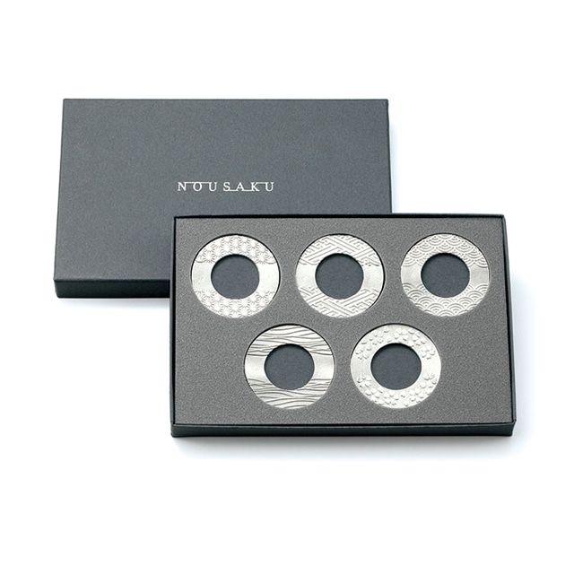 箸置 - 輪（りん）- 5ヶ入｜錫製雑貨・酒器の通販は能作オンライン