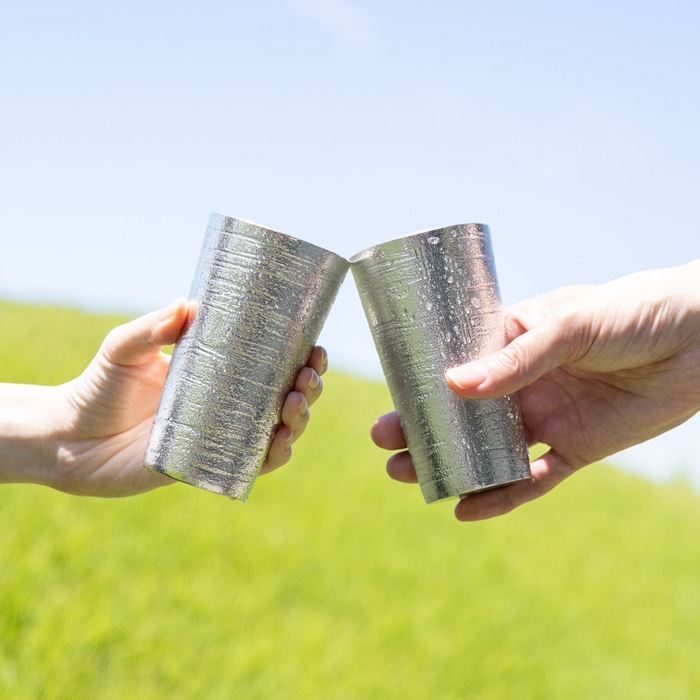 ビアカップ - シラカバ - 祝杯セット｜錫製雑貨・酒器の通販は能作