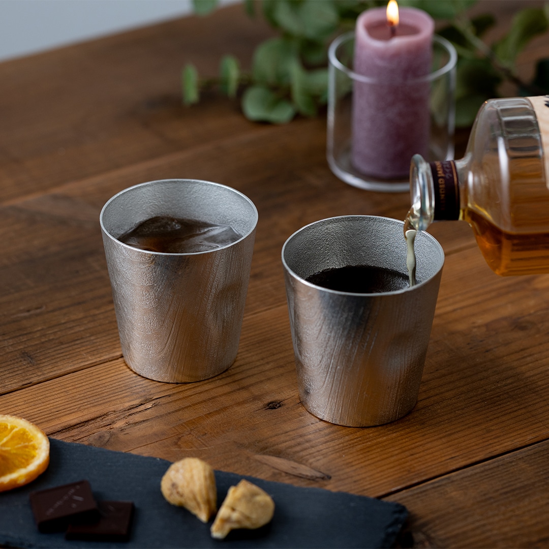 NAJIMIタンブラー - 浮造り（うづくり）｜錫製雑貨・酒器の通販は能作