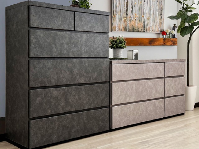 石利 | タンス チェスト 完成品 日本製 幅80cm 奥行40cm 高さ106cm 5段