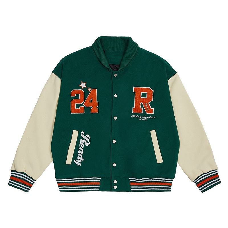 テンダーロイン スタジャン ベースボールジャケット グリーン 袖レザー サイズL 楽天市場】ジャケット スタジャン メンズ グリーン 赤 革ジャン 革