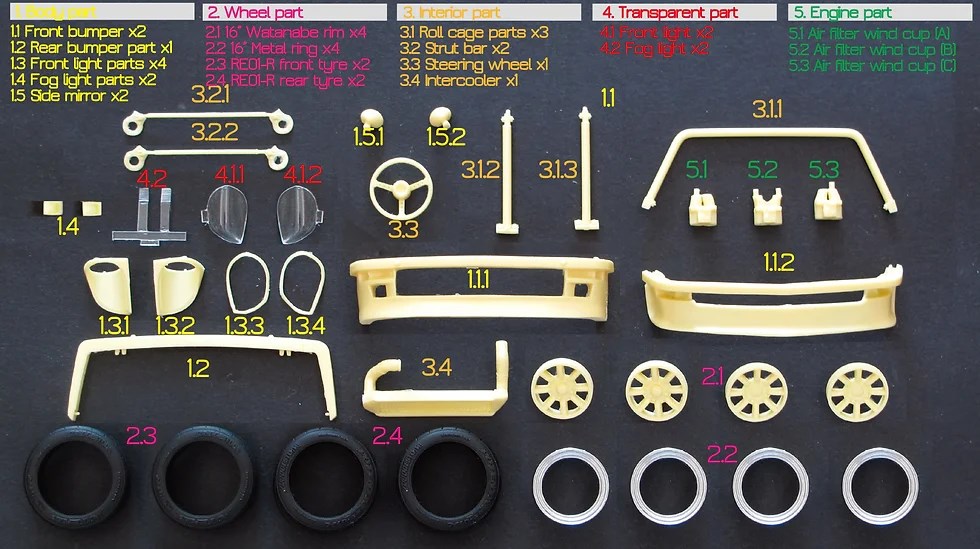 1/24 S30 確認用 1/24 S30 確認用 Z125 Nissan Fairlady Z (S30) part