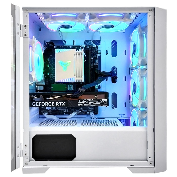 ゲーミングPC デスクトップパソコン ホワイト メッシュ GeForce