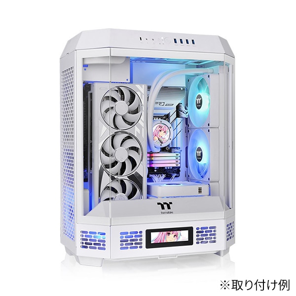 Thermaltake The Tower 600 Snow 八角柱デザイン採用 ミドルタワー型PC