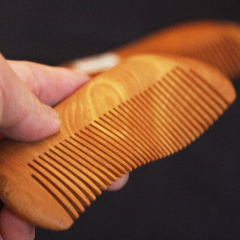 宮内庁御用達職人手仕事】最高級 櫛 国産 木製 ブランド アート