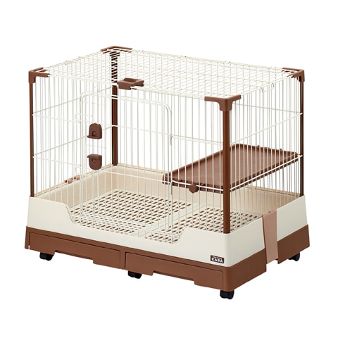 兎用ケージ 小物付(スターターキット、介護用にも)大きめ、段差少ない