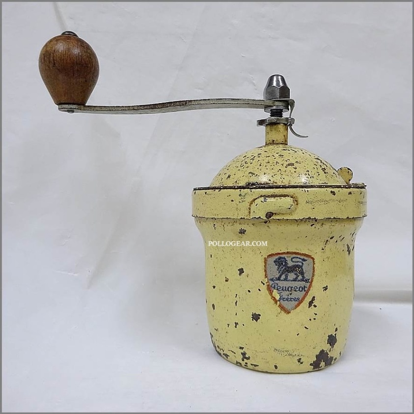 フランス　アンティーク　プジョー　コーヒーミル　アイボリー　グラインダー　メタル 1950年代 プジョー ディアボロ<BR>DIABOLO Metal Coffee Grinder<BR