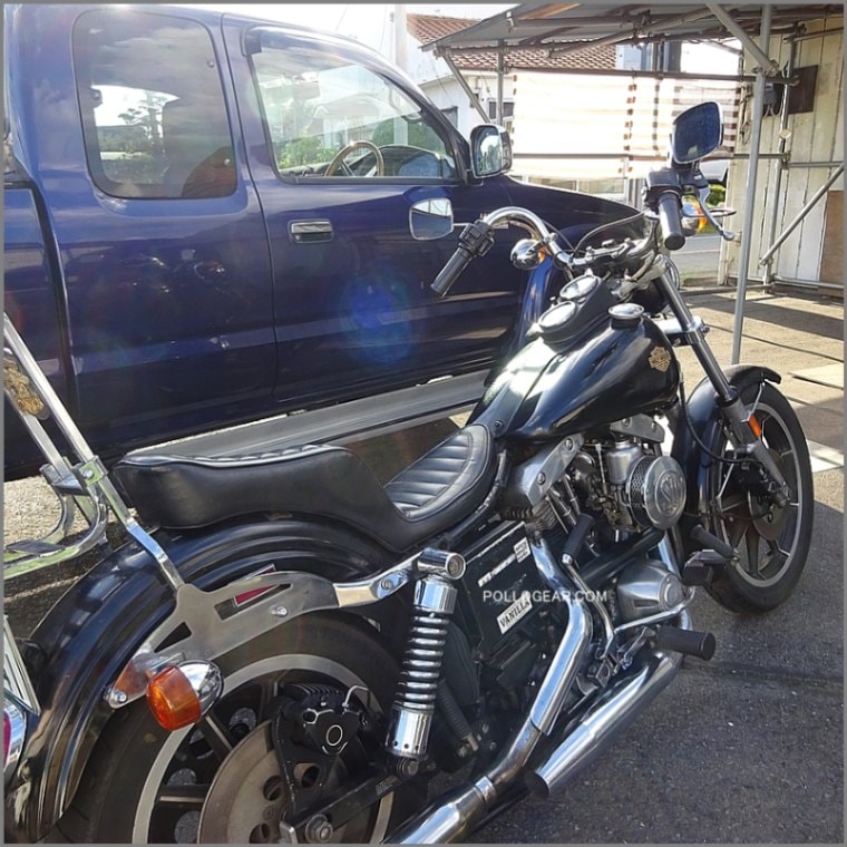 ショベル チョップショップ製 キング&クイーン シート 4速フレーム