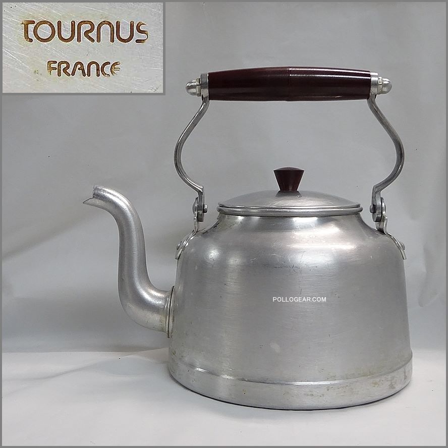 フランスアンティークホーローピンクのギリシャ模様のケトルやかん やかん ケトル ヤカン おしゃれ 北欧 ホーロー 琺瑯 ホーローケトル