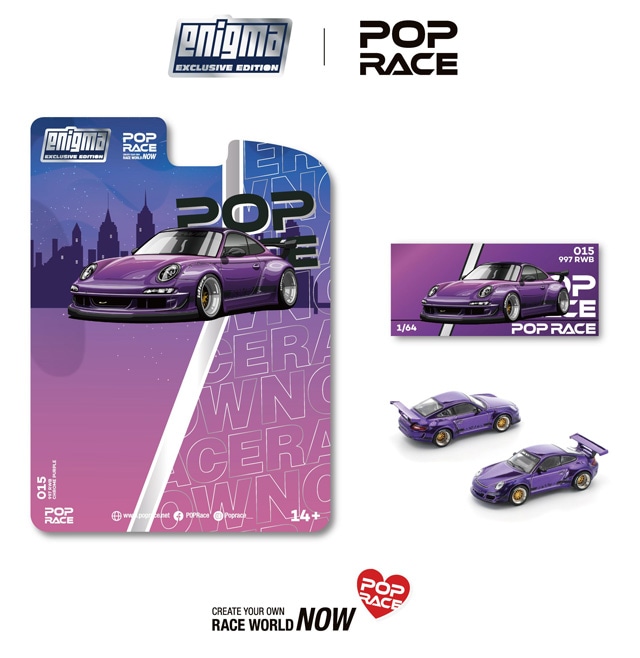 POP RACE x Enigma 1/64 RWB 997 PURPLE 《予約2025年11月以降》 | 1