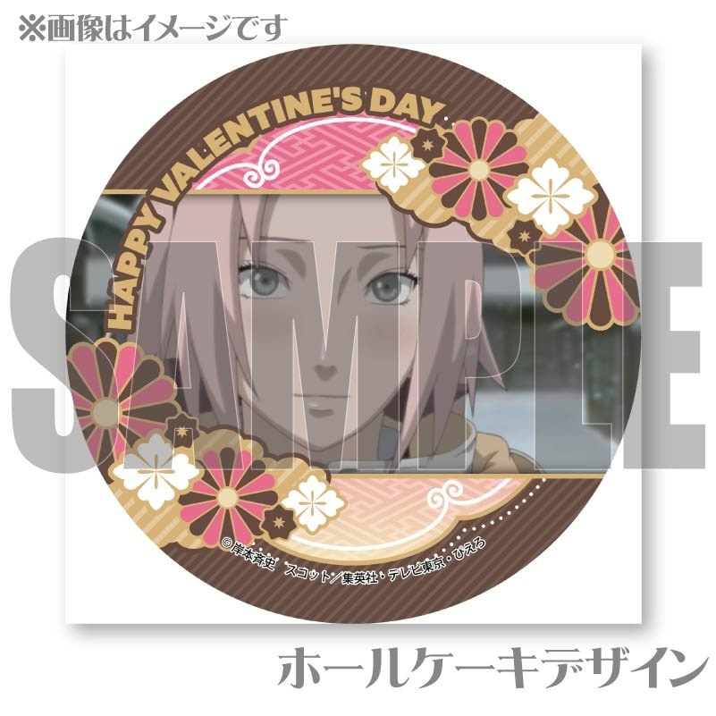 NARUTO サンリオ ぴえろ ハート缶バッジ サクラ NARUTO ナルト 春野