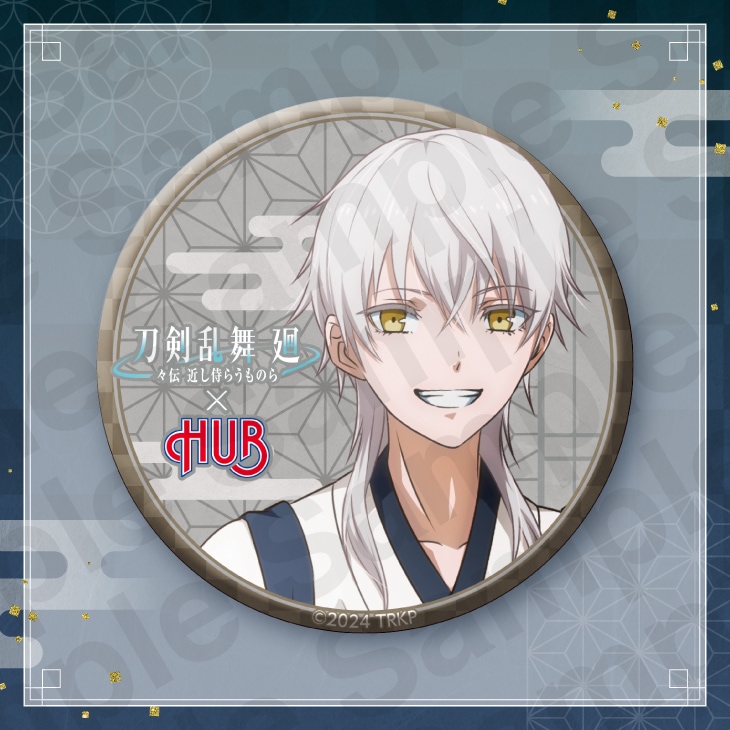 刀剣乱舞無双 とうらぶ 鶴丸国永 缶バッジ36個＆痛バセット バッジ・ピンズ 鶴丸国永 スクエア缶バッジ 「刀剣乱舞無双