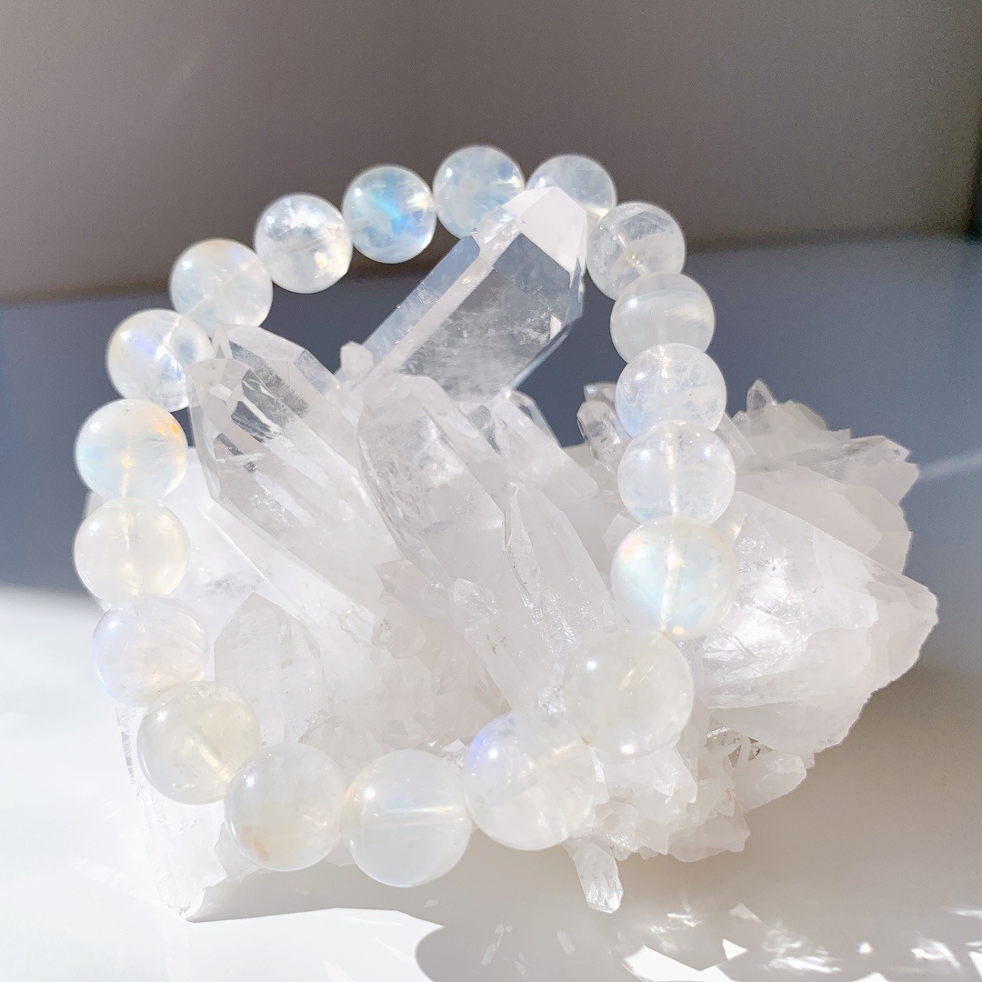 レインボームーンストーン ブレスレット | ブレスレット | Crystals by