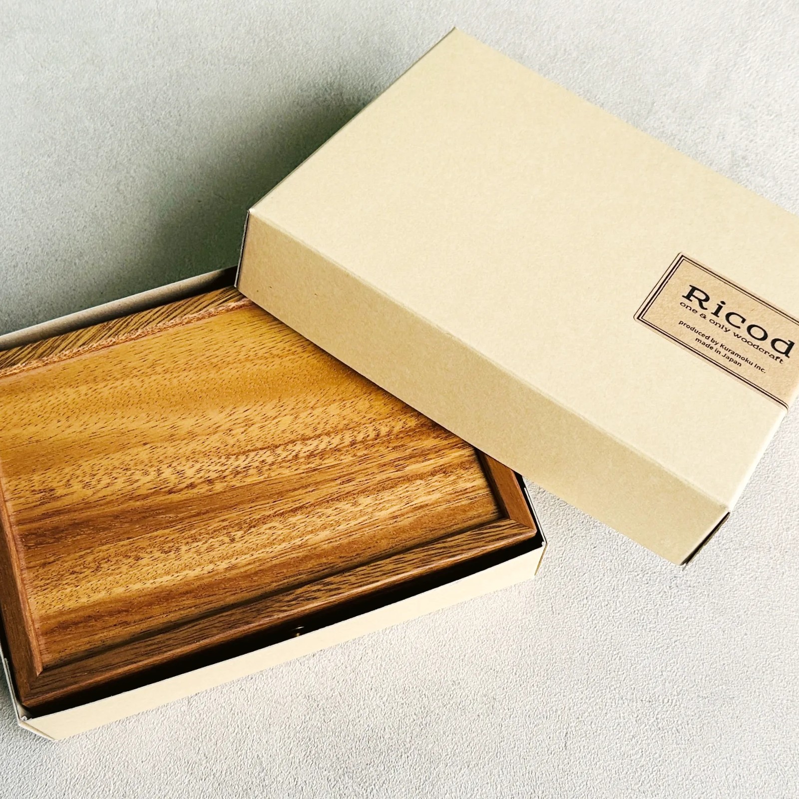 お子様 成長の軌跡 3点BOX｜名入れ対応 木製メモリアルボックス｜Ricod