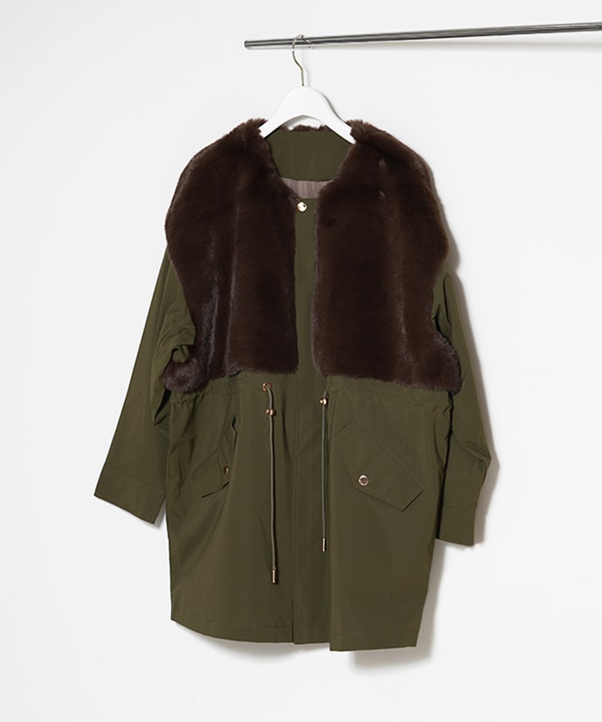 ファー付きモッズコート | ALL ITEM | ROOM903 online