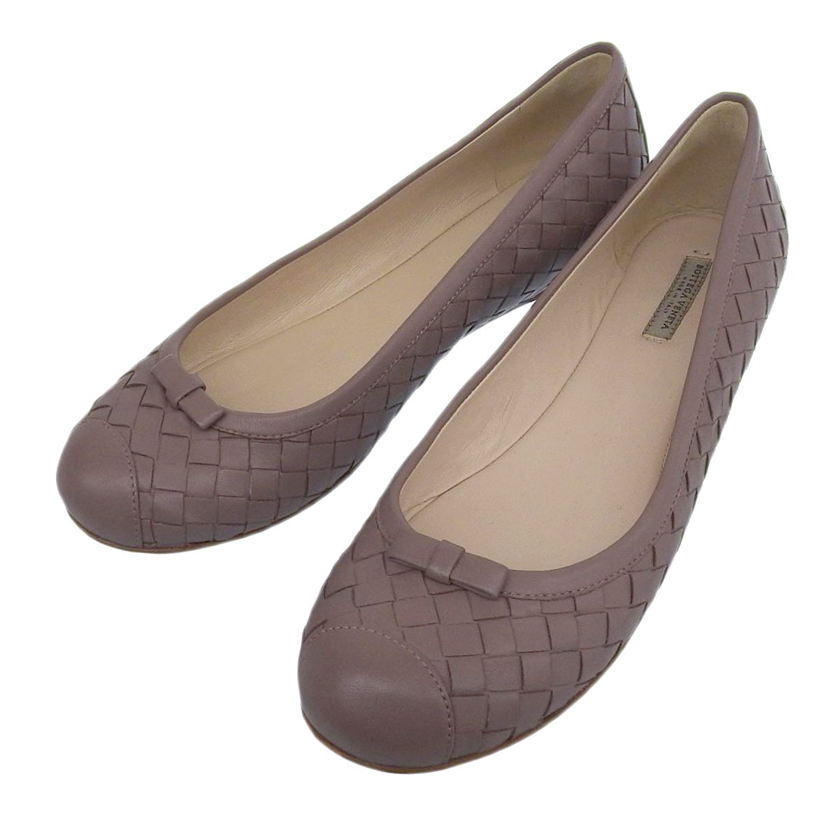 ボッテガヴェネタ BOTTEGA VENETA イントレチャート バレエシューズ