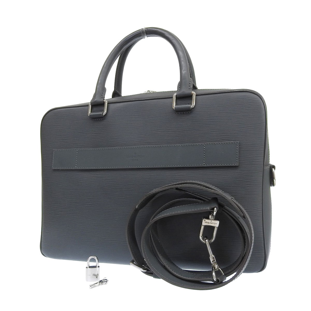 ルイヴィトン Louis vuitton エピ ビジネスバッグ メンズ グリーン系