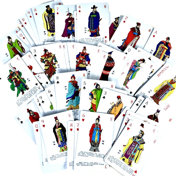 中国 トランプ 三国演義 J-118 【ネコポス便可】｜孔明,曹操,劉備,孫権