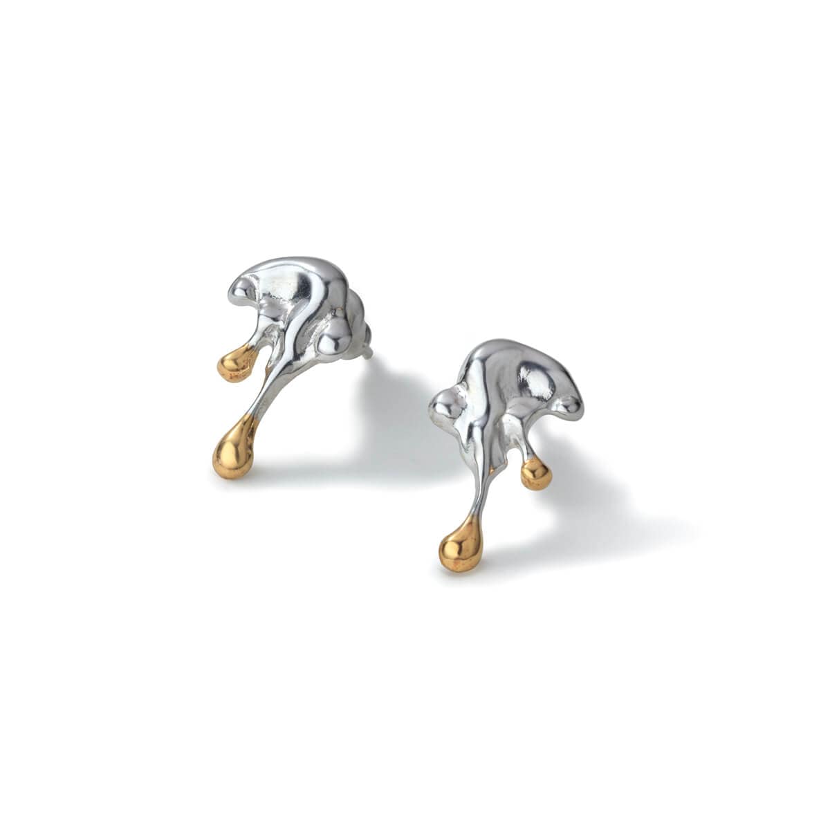 メルト シルバー925 K24（24金）ゴールドプレートピアス｜ゴールド