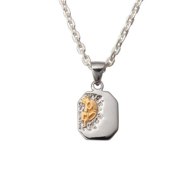 ココペリモチーフ シルバー925製 K18（18金）ゴールドプレート