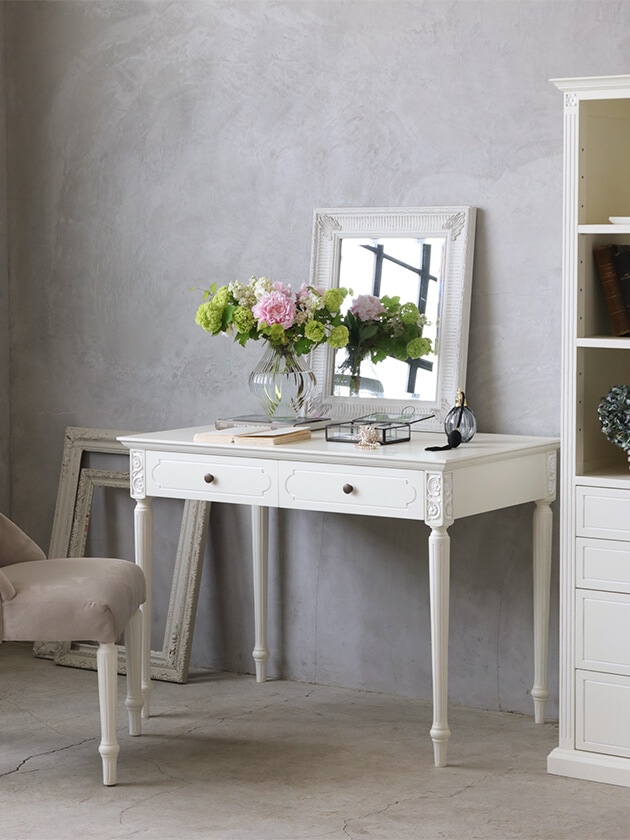 MimiライティングデスクSofiaアイボリー