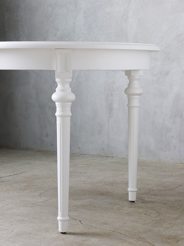 SGDダイニングテーブルオーバルALLホワイト - サラグレース