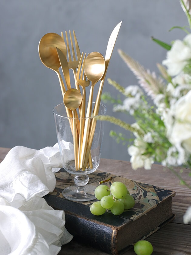 CutipolカトラリーMOON MATTE GOLD クチポール ～ サラグレース