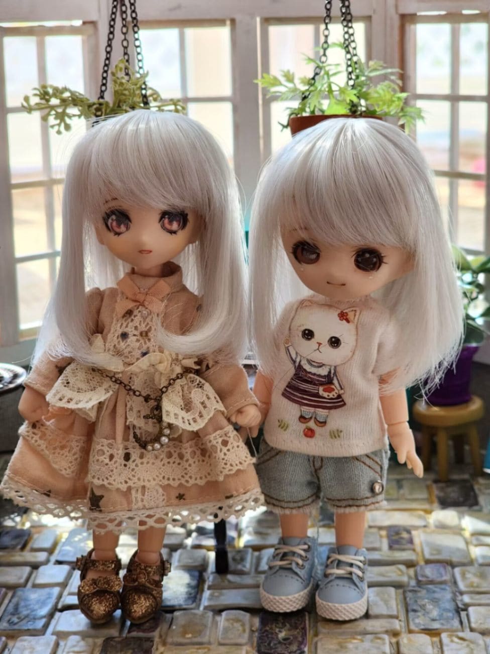 U-1305【sen】オビツ11用ウィッグ（4～4.5インチ） | ◇ドールウィッグ