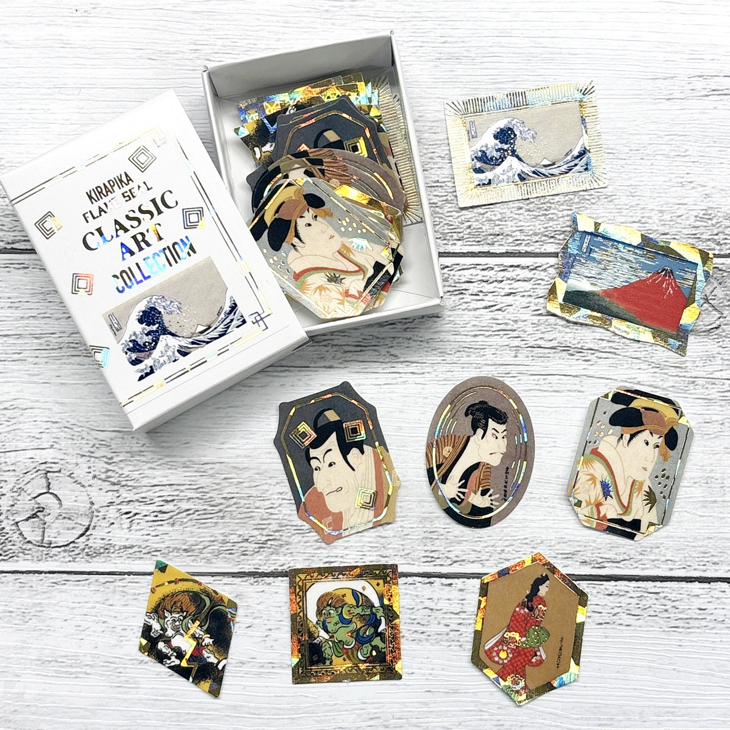 クラシックアートコレクション きらぴかフレークシール 葛飾北斎