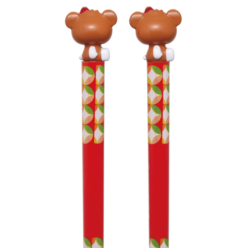 メール便対象品】 マスコット付 箸 21cm 箸置き セット 木箸 はし 大人