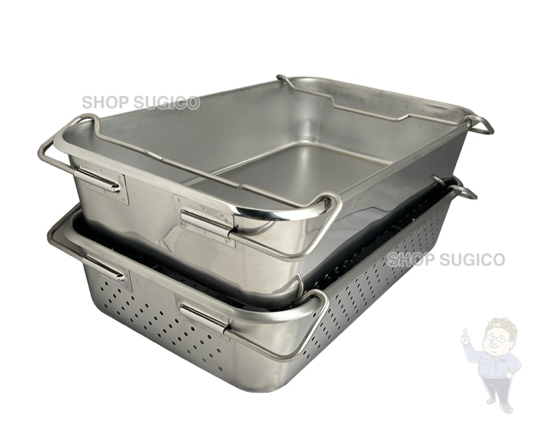 HACCP】【NSF】18-8 給食バット 運搬型 半カールフランジタイプ