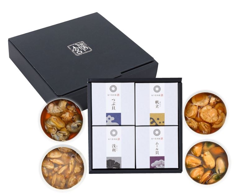 OTT-4】煮貝［缶］ 4種詰合せ | おつまみ缶（煮貝[缶]） | ギフトに