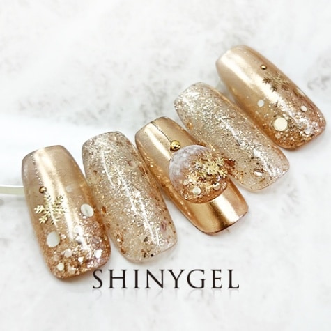 ゴールドクリスマス｜シャイニージェル公式ショップ本店【セルフネイル