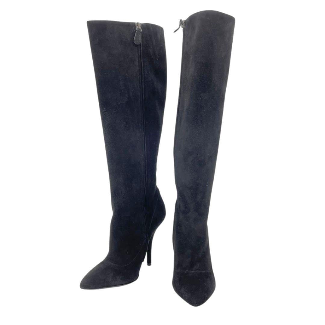 BOTTEGA VENETA ボッテガヴェネタ ロングブーツ スエード ブラック 35