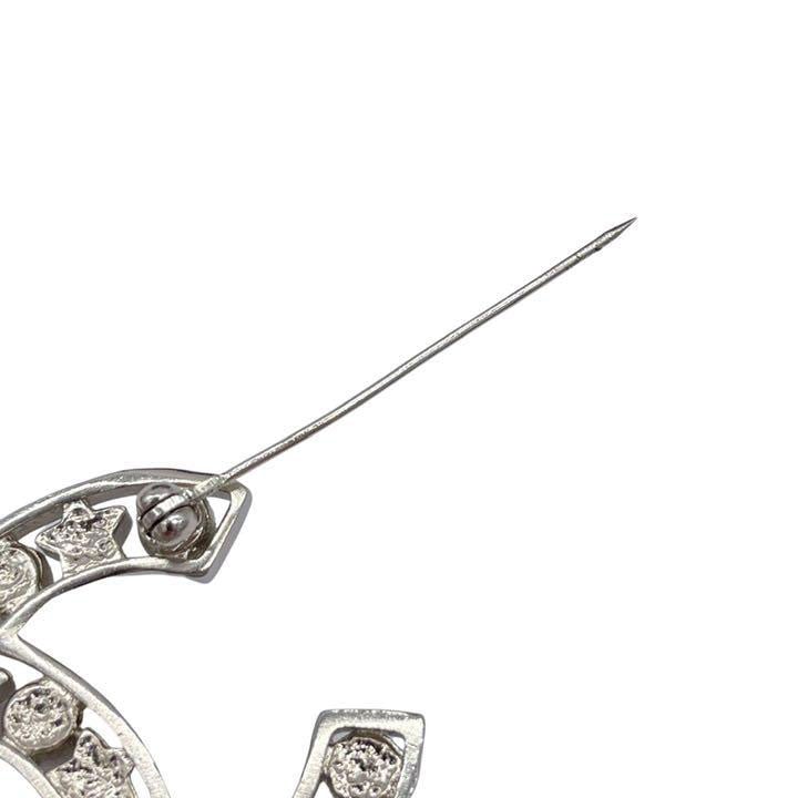 CHANEL シャネル ブローチ ココマーク ラインストーン フェイクパール