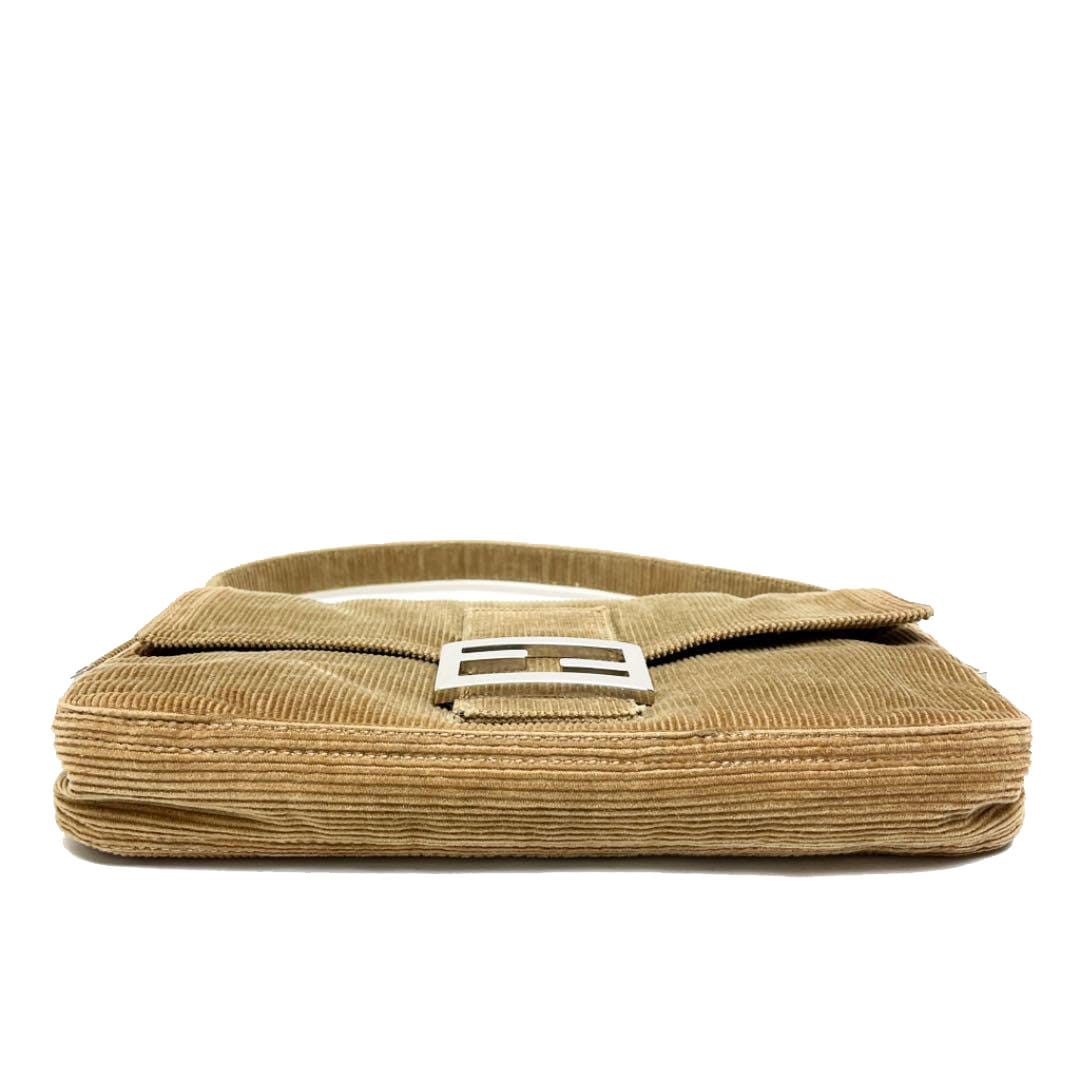 FENDI フェンディマンマバケット コーデュロイ ショルダーバッグ