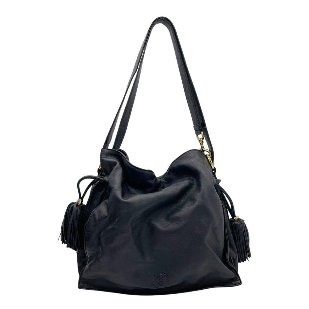 LOEWE ロエベ フラメンコ30 巾着 ショルダーバッグ タッセル フリンジ