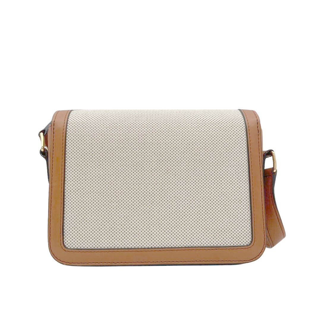 CELINE セリーヌ ティーン トリオンフ ショルダーバッグ テキスタイル