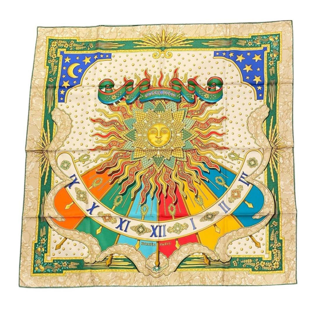 HERMES エルメス スカーフ カレ90 『CARPE DIEM(今日一日を楽しむ