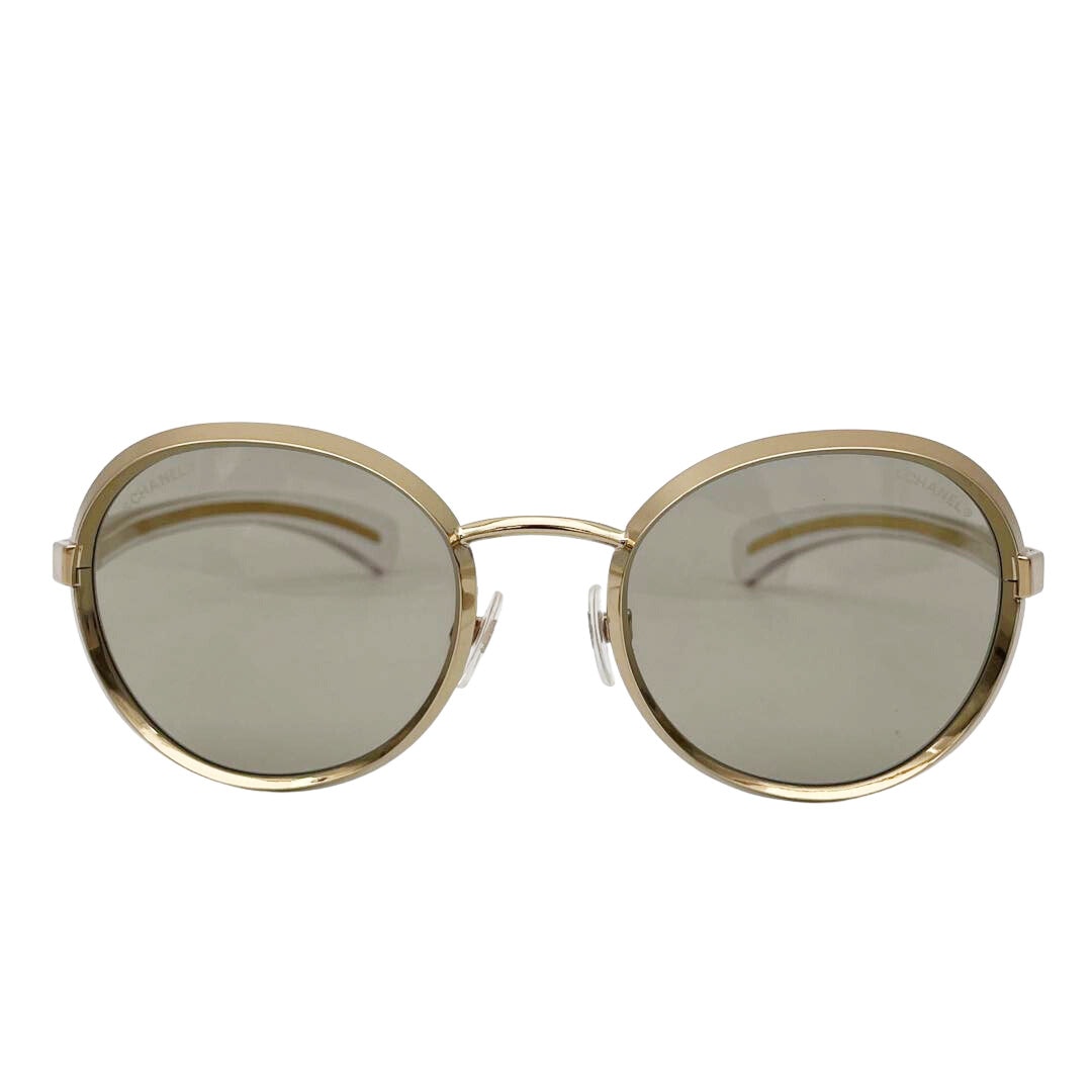 CHANEL シャネル サングラス メタルフレーム チェーンモチーフ