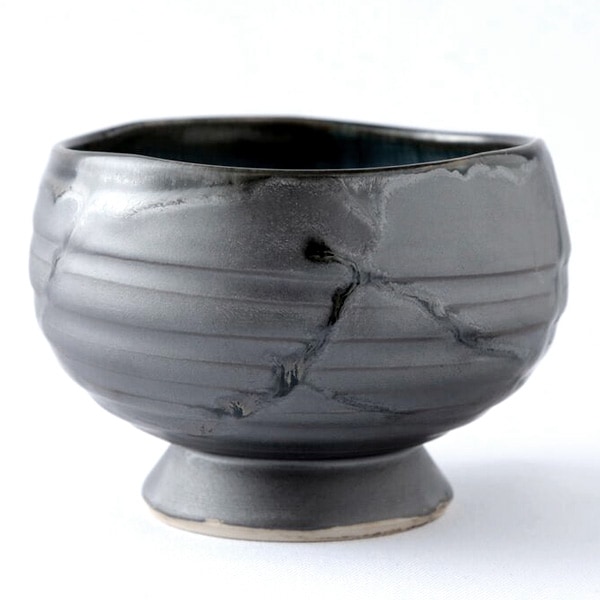 大堀相馬焼 松永窯 たっぷり碗(ブラック) | すべての商品 |福島県の