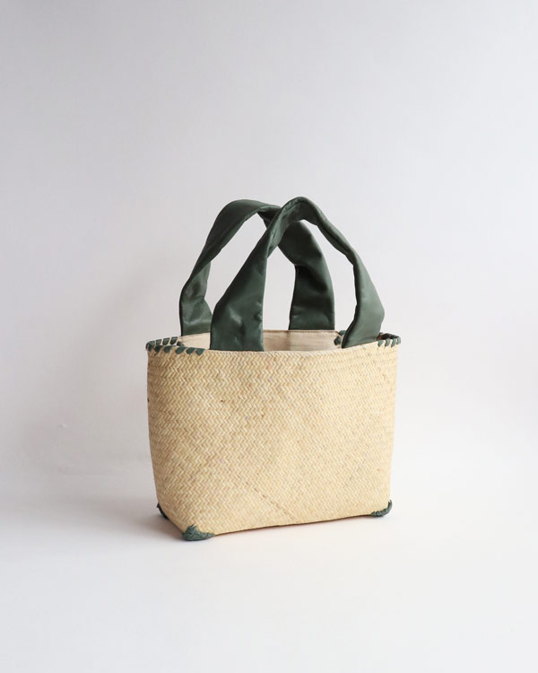 warang wayan(ワランワヤン) FUTO 四角 ラタン革手バスケット ディープ