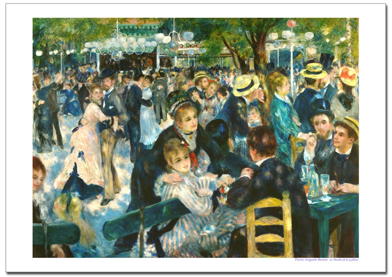 ルノワール ムーラン・ド・ラ・ギャレット ジクレーアートポスター