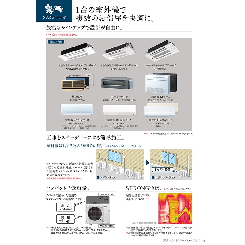MXZ-6021AS-W 【室外機のみ】 三菱電機 霧ヶ峰 室外機 システムマルチ