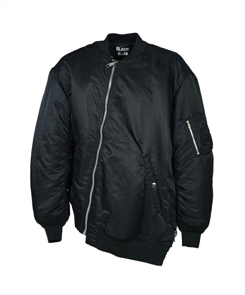 BLACK COMME des GARCONS＞ナイロンツイル MA-1ジャケット (1P-J011