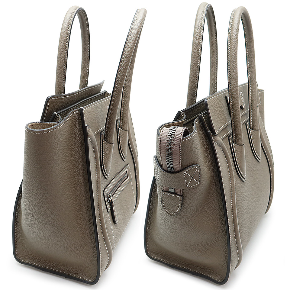 セリーヌ ラゲージ マイクロショッパー 189793DRU.09SO ドラムドカーフ