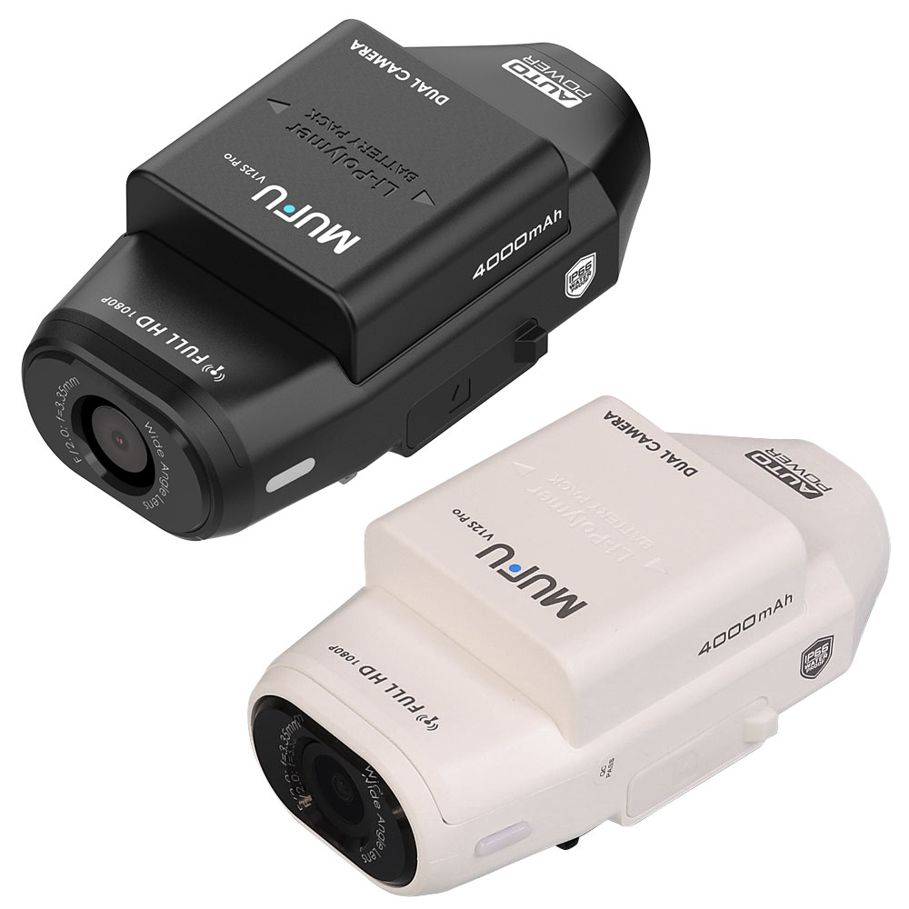 車/バイク両用10時間連続前後録画ドライブレコーダー MF-BDVR004