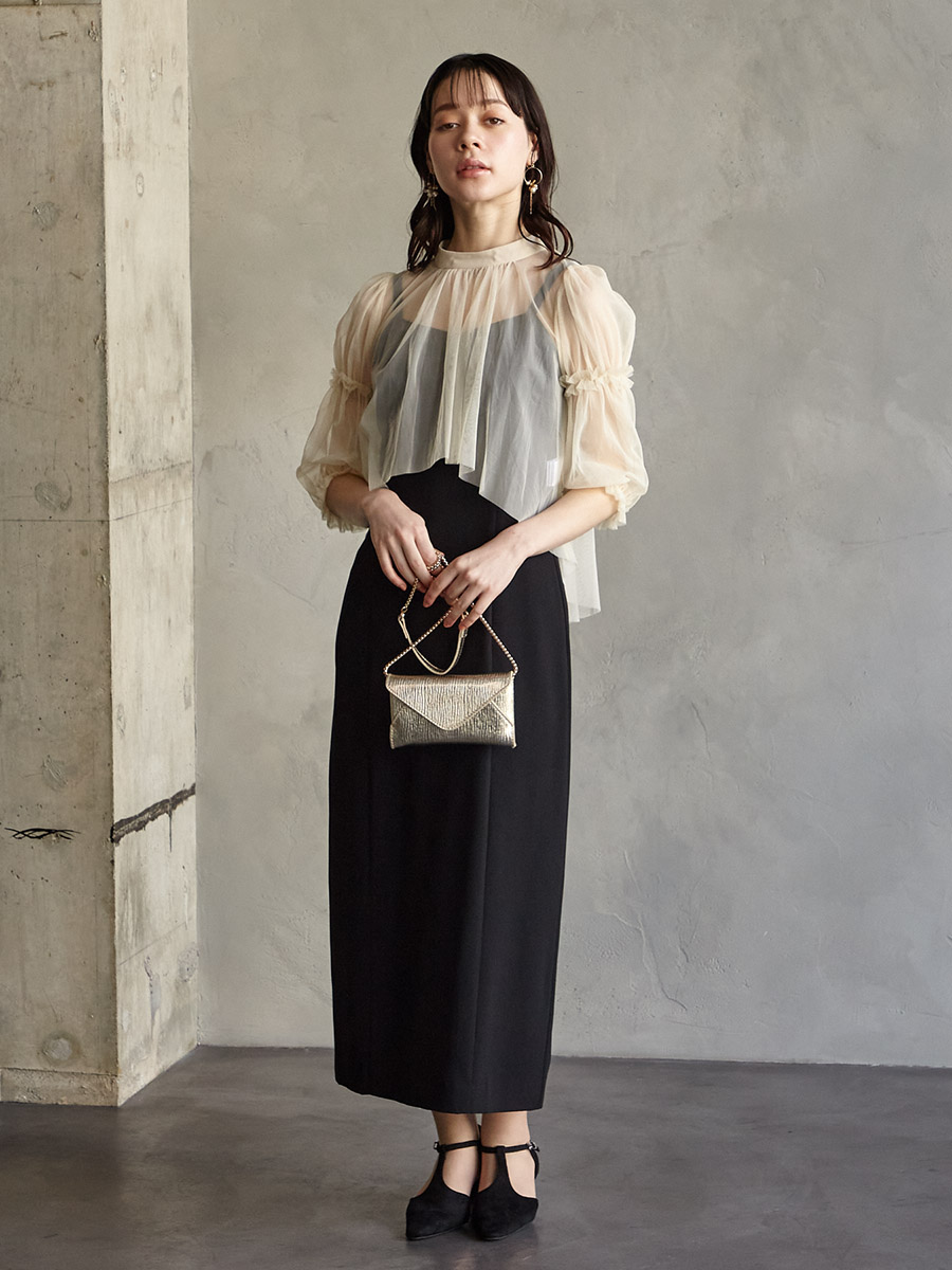 ダブルストラップキャミソールドレス(S ブラック): AIMER | エメ